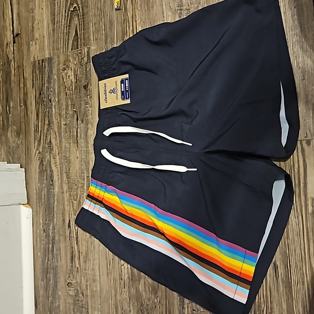 Chubbies swim trunks size medium inseam 5.5 inches.